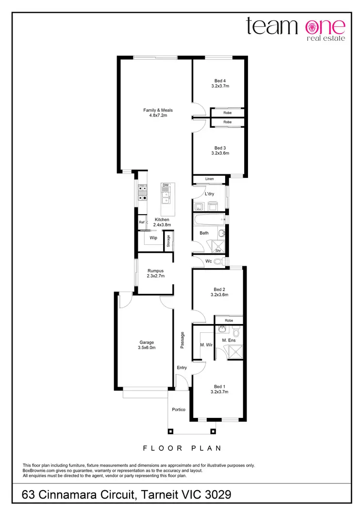 Floorplan of Homely house listing, 63 Cinnamara Circuit, Tarneit VIC 3029