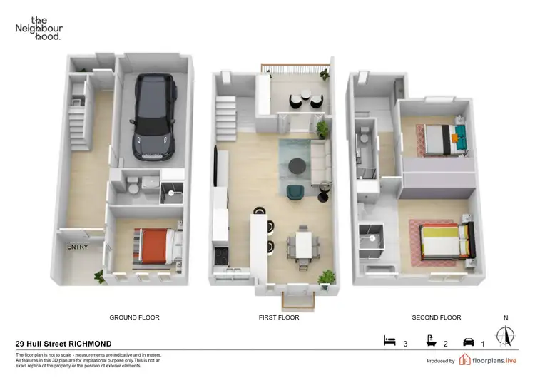 Floorplan of Homely townhouse listing, 29 Hull Street, Richmond VIC 3121