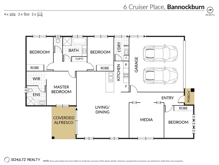Floorplan of Homely house listing, 6 Cruiser Place, Bannockburn QLD 4207