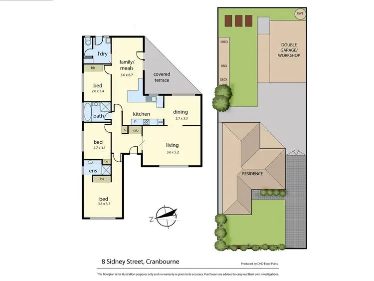 Floorplan of Homely house listing, 8 Sidney Street, Cranbourne VIC 3977