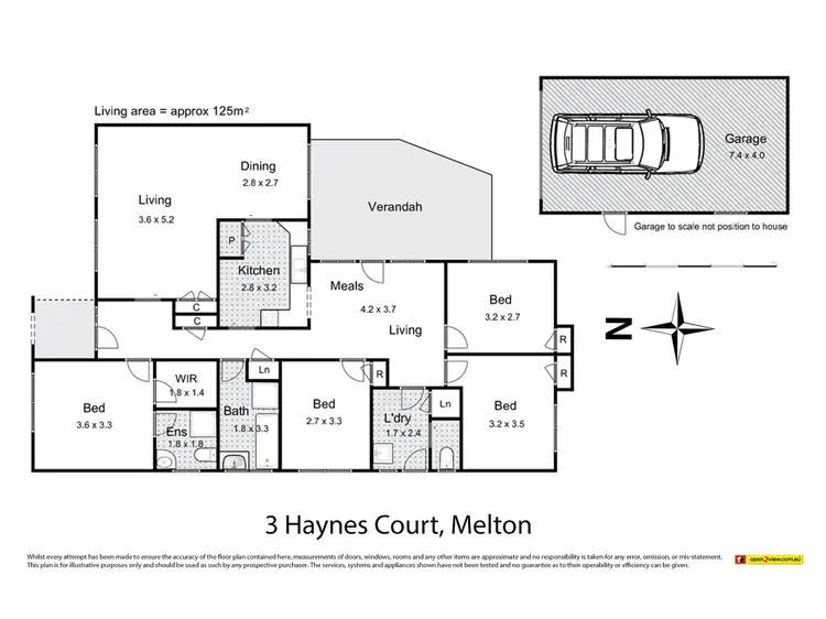 Floorplan of Homely house listing, 3 HAYNES COURT, Melton VIC 3337