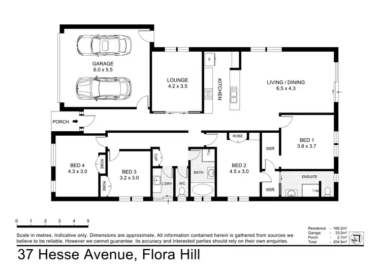 Floorplan of Homely house listing, 37 Hesse Ave, Flora Hill VIC 3550