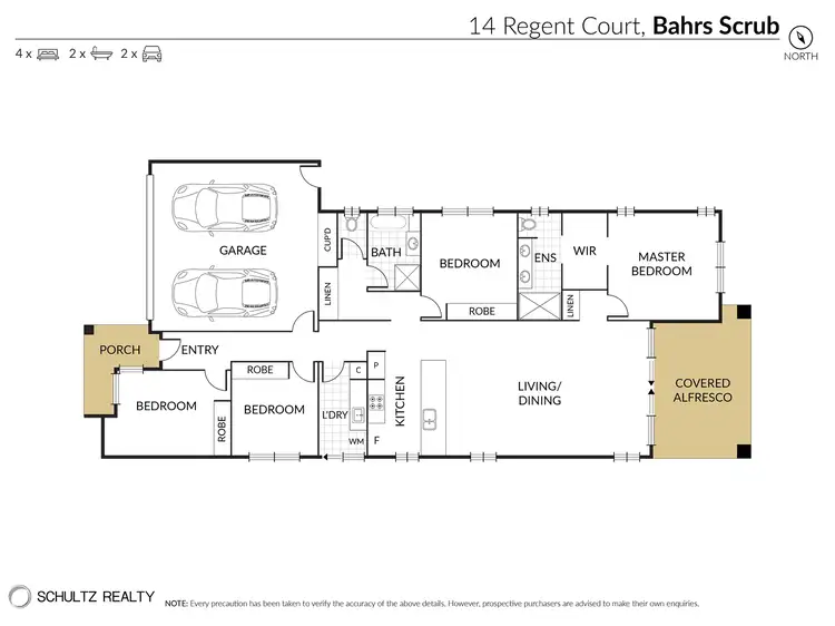 Floorplan of Homely house listing, 14 Regent Court, Bahrs Scrub QLD 4207