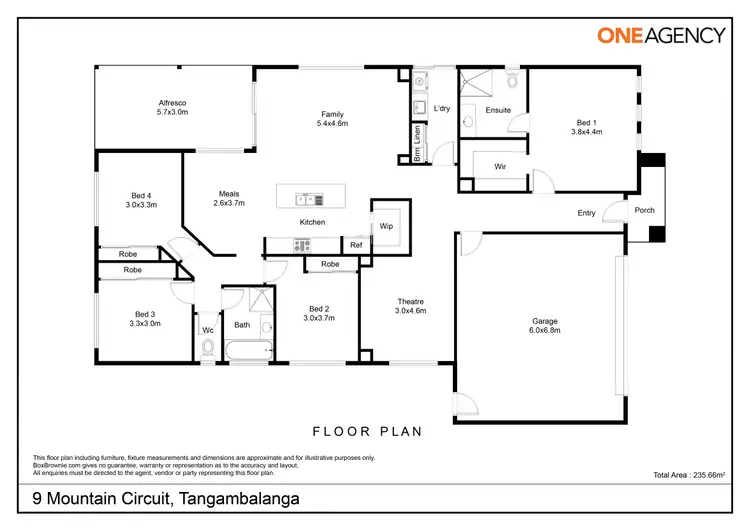 Floorplan of Homely house listing, 9 Mountain Circuit, Tangambalanga VIC 3691