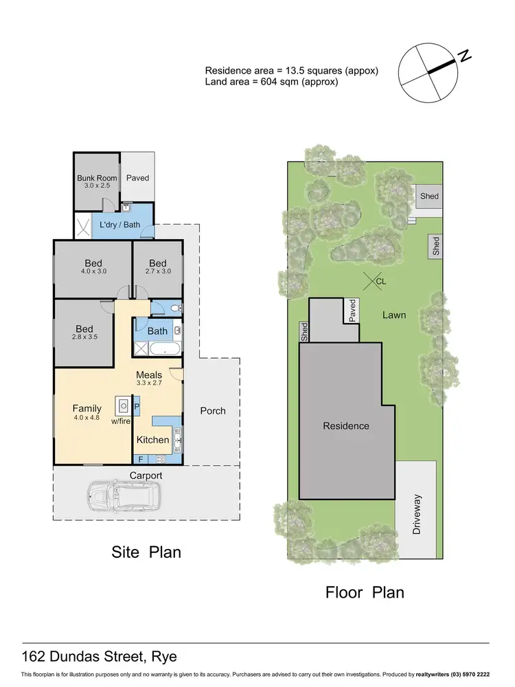 Floorplan of Homely house listing, 162 Dundas Street, Rye VIC 3941