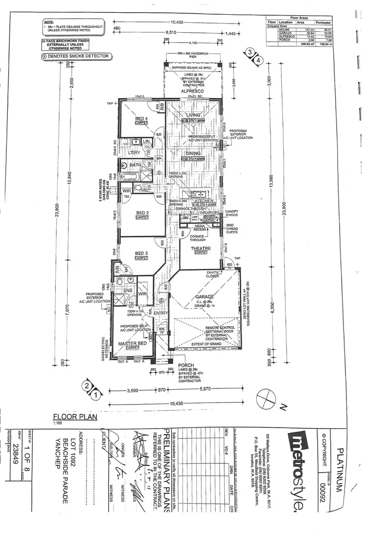 Floorplan of Homely house listing, 155 Beachside Parade, Yanchep WA 6035