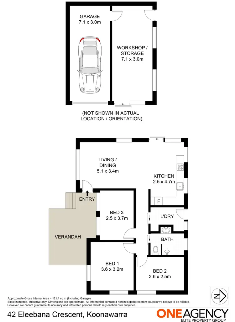 Floorplan of Homely house listing, 42 Eleebana Crescent, Koonawarra NSW 2530