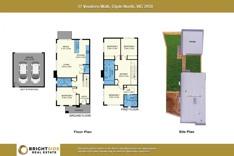 Floorplan of Homely townhouse listing, 17 Vendeen Walk, Clyde North VIC 3978