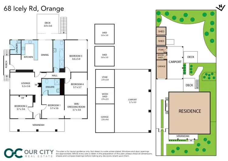 Floorplan of Homely house listing, 68 Icely Road, Orange NSW 2800