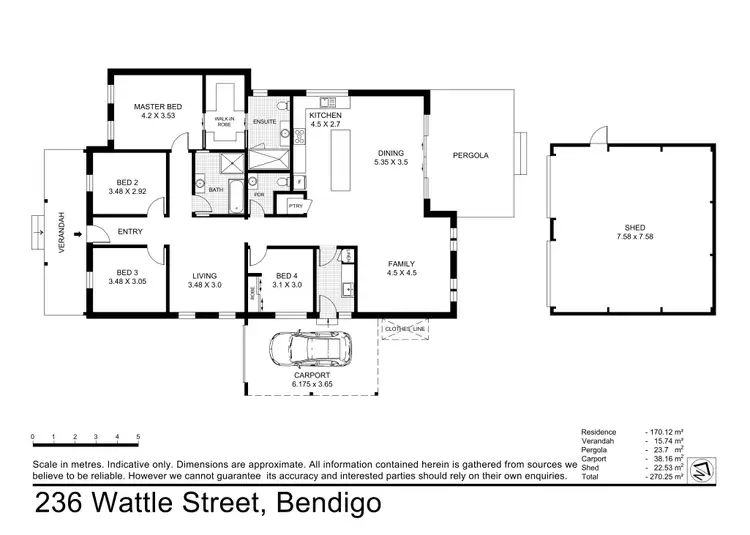 Floorplan of Homely house listing, 236 Wattle Street, Bendigo VIC 3550