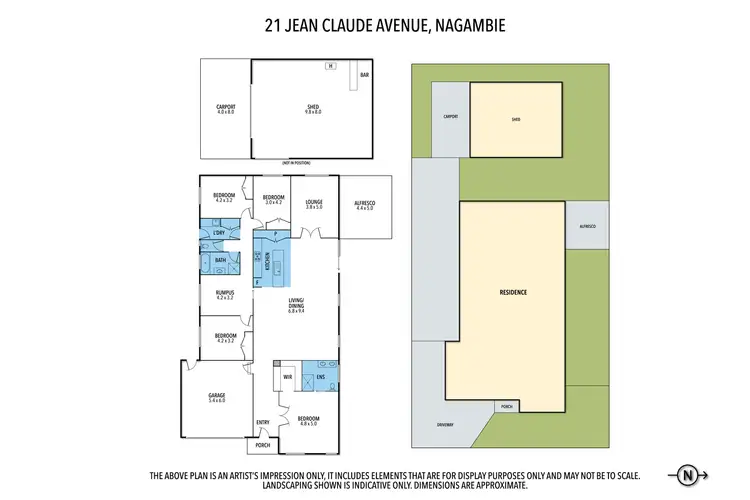 Floorplan of Homely house listing, 21 Jean Claude Ave, Nagambie VIC 3608