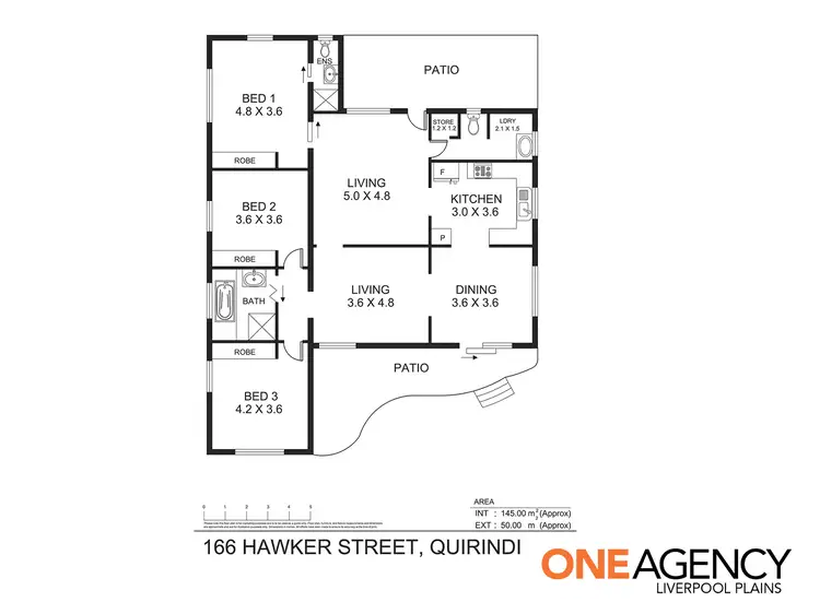 Floorplan of Homely house listing, 166 Hawker Street, Quirindi NSW 2343
