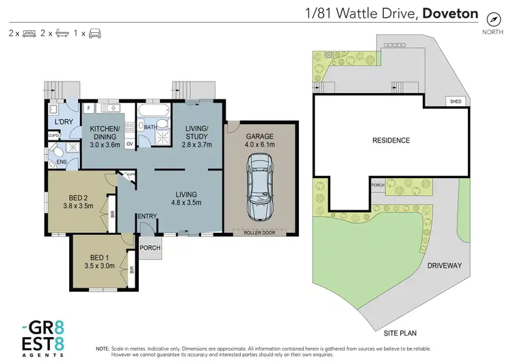 Floorplan of Homely unit listing, 1/81 Wattle Drive, Doveton VIC 3177