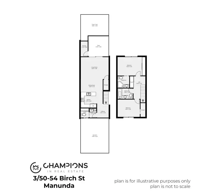 Floorplan of Homely unit listing, 3/54 Birch Street, Manunda QLD 4870
