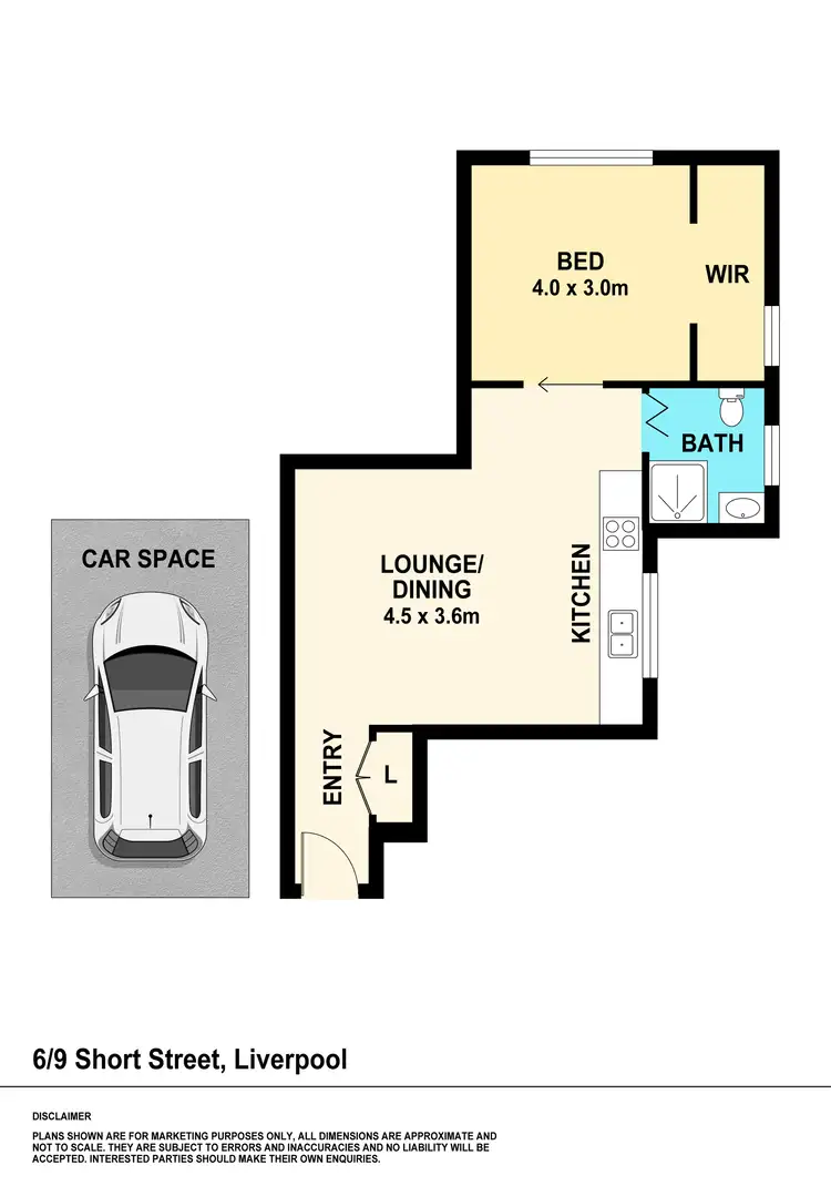 Floorplan of Homely apartment listing, 6/9 Short Street, Liverpool NSW 2170