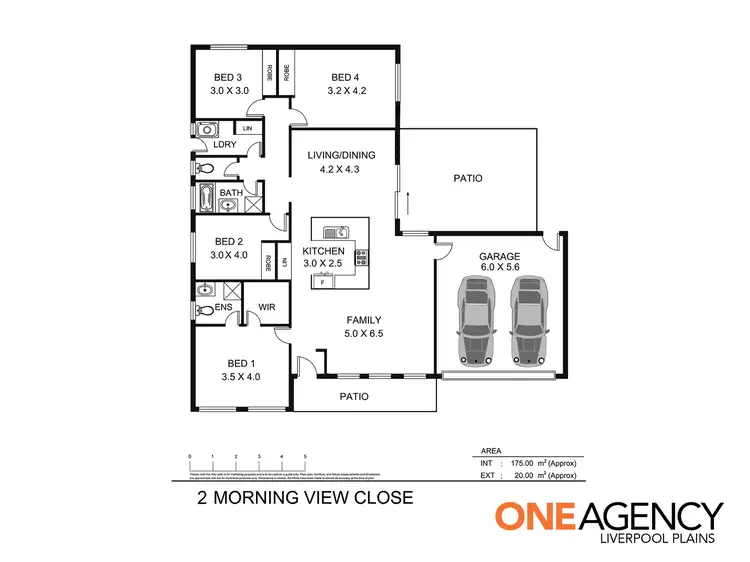 Floorplan of Homely house listing, 2 Morning View Close, Quirindi NSW 2343
