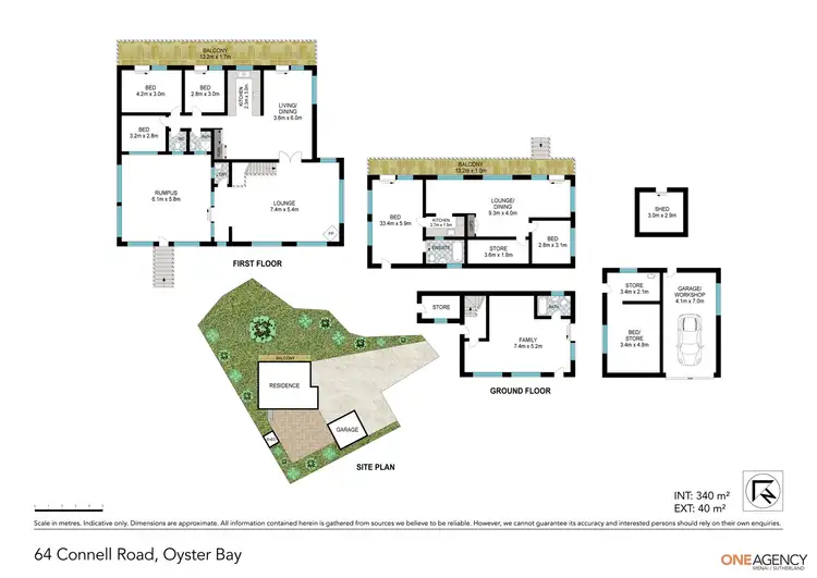 Floorplan of Homely house listing, 64 Connell Road, Oyster Bay NSW 2225