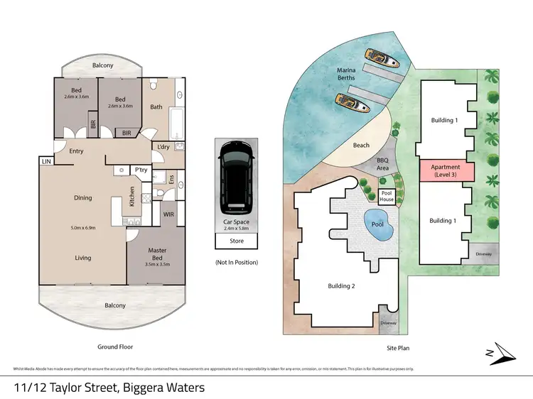 Floorplan of Homely apartment listing, 17/12 Taylor Street, Biggera Waters QLD 4216
