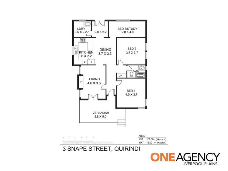 Floorplan of Homely house listing, 3 Snape Street, Quirindi NSW 2343