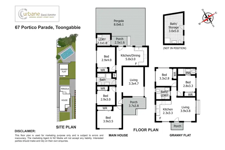 Floorplan of Homely house listing, 67 and 67A Portico Parade, Toongabbie NSW 2146