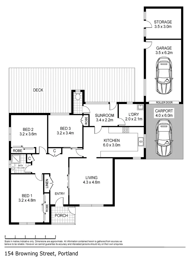 Floorplan of Homely house listing, 154 Browning Street, Portland VIC 3305
