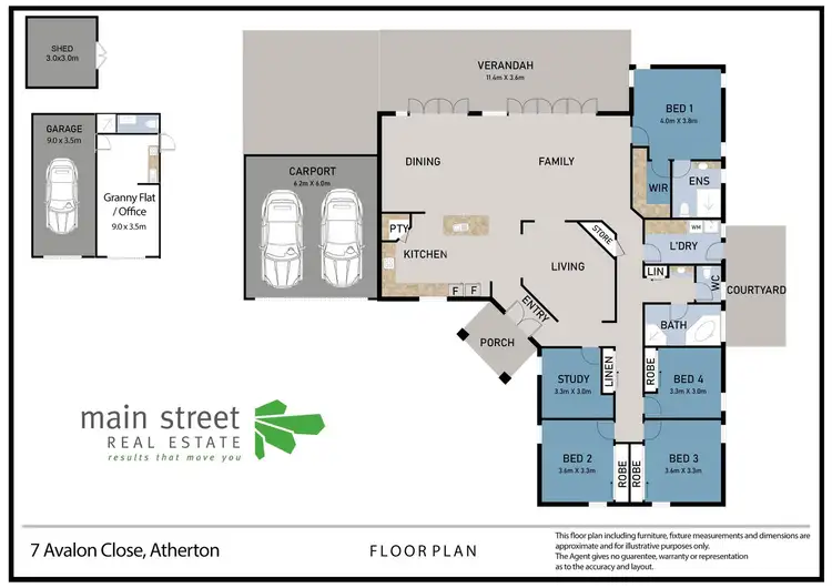 Floorplan of Homely rural property listing, 7 Avalon Close, Atherton QLD 4883