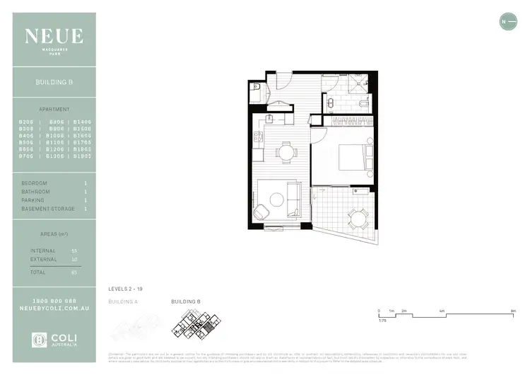 Floorplan of Homely apartment listing, 1006/139 Herring Road, Macquarie Park NSW 2113