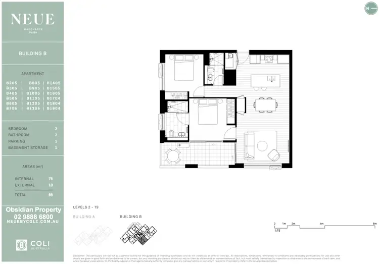 Floorplan of Homely apartment listing, 805/139 Herring Road, Macquarie Park NSW 2113