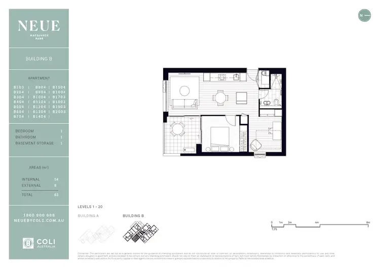 Floorplan of Homely apartment listing, 1004/139 Herring Road, Macquarie Park NSW 2113
