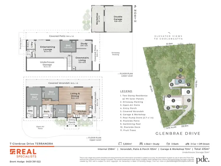 Floorplan of Homely house listing, 7 Glenbrae Drive, Terranora NSW 2486