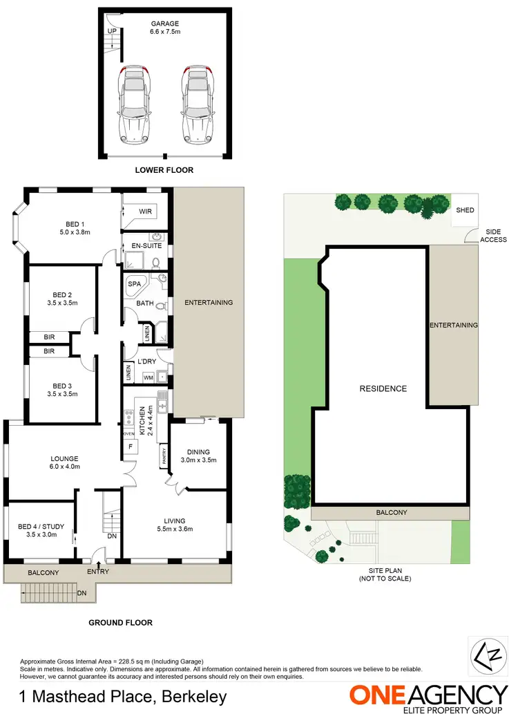 Floorplan of Homely house listing, 1 Masthead Place, Berkeley NSW 2506