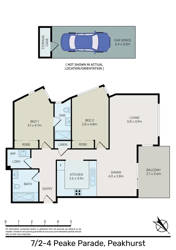 Floorplan of Homely unit listing, 7/2-4 Peake Parade, Peakhurst NSW 2210