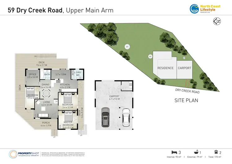 Floorplan of Homely rural property listing, 59 Dry Creek Road, Upper Main Arm NSW 2482