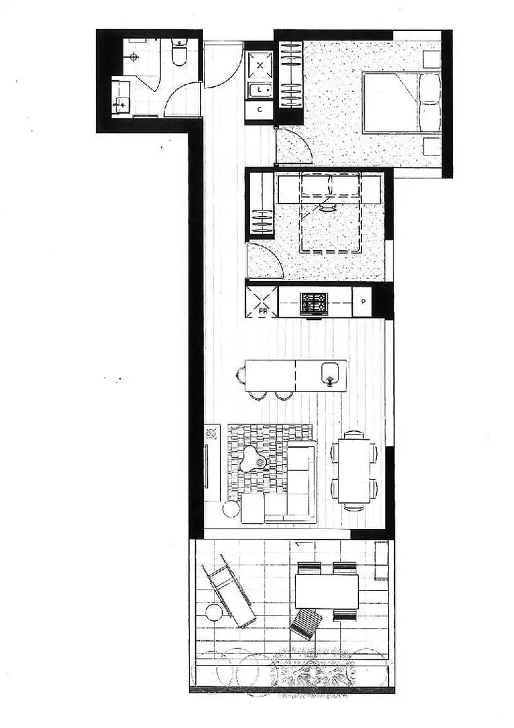 Floorplan of Homely apartment listing, 105/183 Bridge Road, Richmond VIC 3121