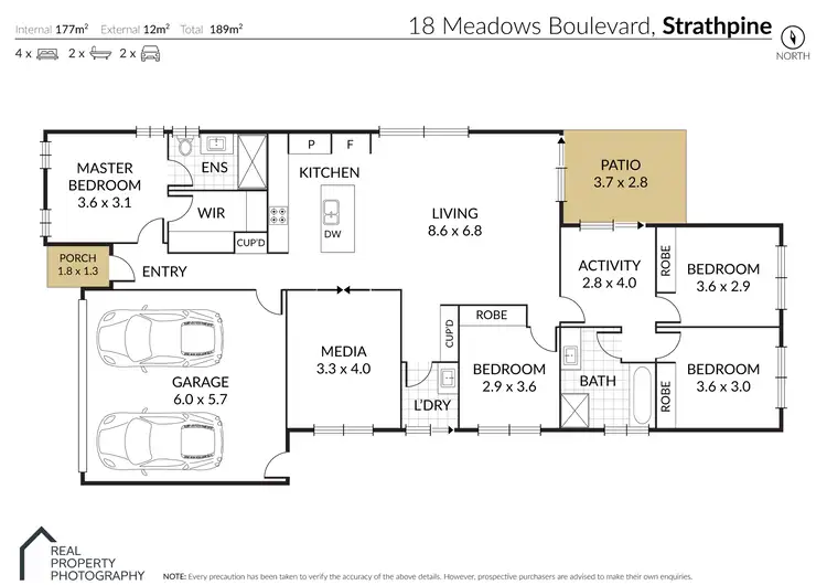 Floorplan of Homely house listing, 18 Meadows Boulevard, Strathpine QLD 4500