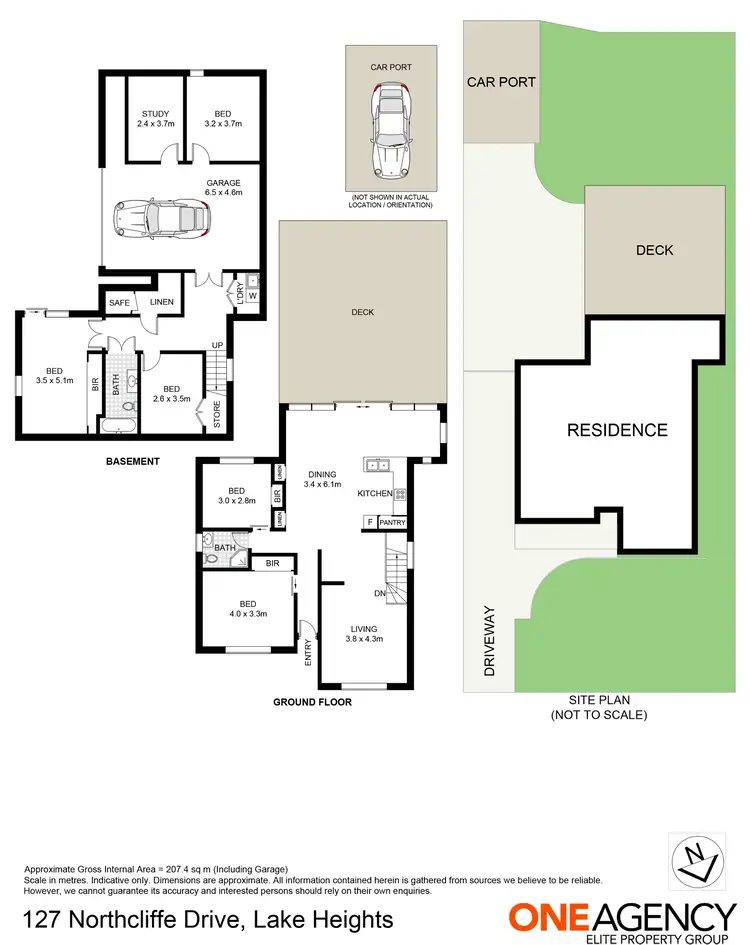 Floorplan of Homely house listing, 127 Northcliffe Drive, Lake Heights NSW 2502