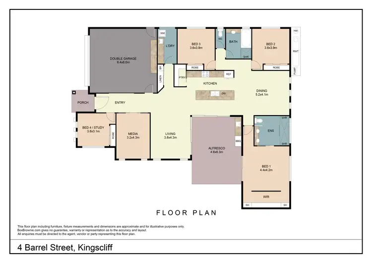 Floorplan of Homely house listing, 4 Barrel Street, Kingscliff NSW 2487