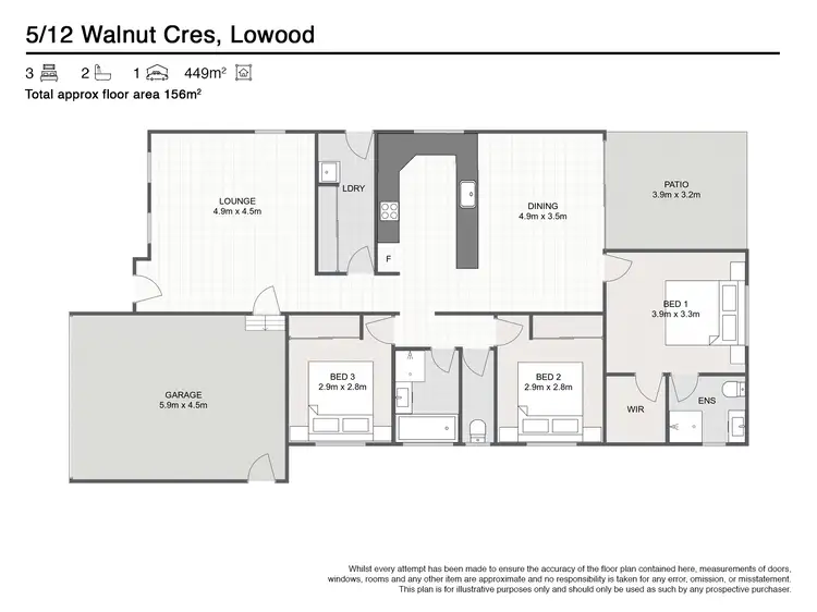 Floorplan of Homely house listing, 5/12 Walnut Crescent, Lowood QLD 4311