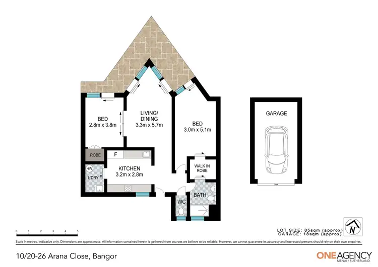 Floorplan of Homely apartment listing, 10/20-26 Arana Close, Bangor NSW 2234