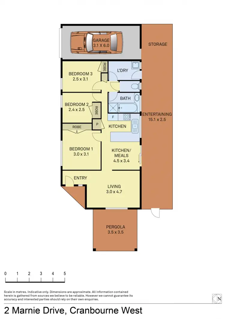 Floorplan of Homely house listing, 2 Marnie Drive, Cranbourne West VIC 3977