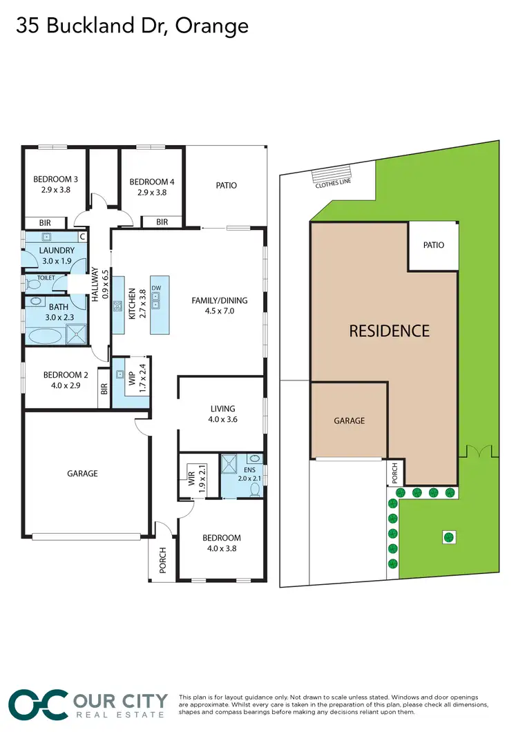 Floorplan of Homely house listing, 35 Buckland Drive, Orange NSW 2800