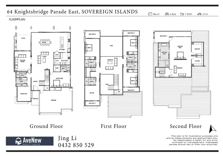 Floorplan of Homely house listing, 64 Knightsbridge Parade East, Paradise Point QLD 4216