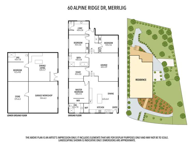 Floorplan of Homely house listing, 60 Alpine Ridge Drive, Merrijig VIC 3723