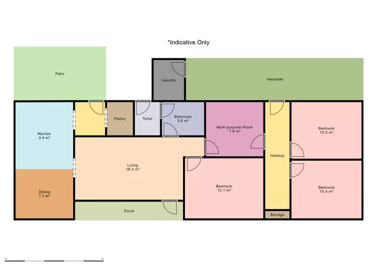 Floorplan of Homely rural property listing, 4955 The Bucketts Way, Burrell Creek NSW 2429