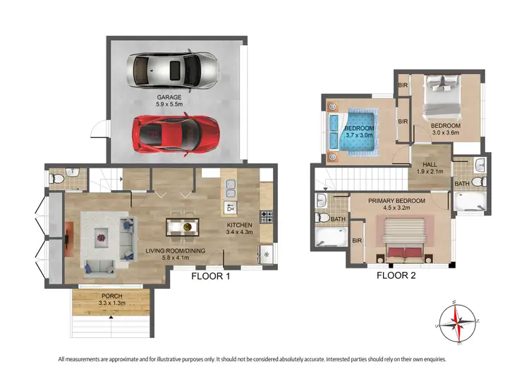 Floorplan of Homely townhouse listing, 9/442 Nepean Highway, Parkdale VIC 3195