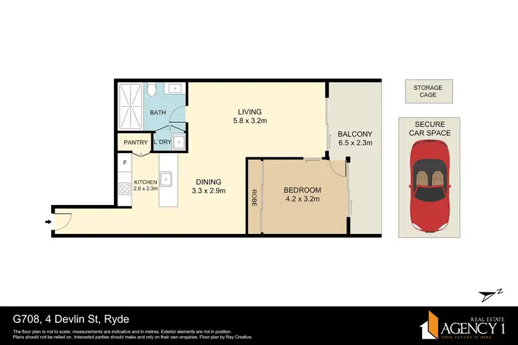 Floorplan of Homely apartment listing, G708/4 Devlin Street, Ryde NSW 2112