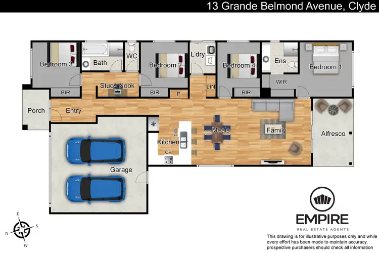Floorplan of Homely house listing, 13 Grande Belmond Avenue, Clyde VIC 3978