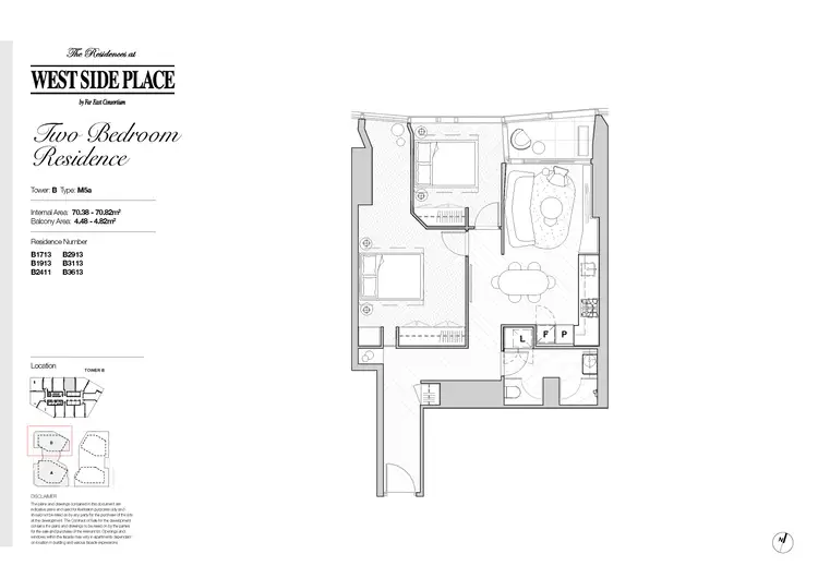 Floorplan of Homely apartment listing, 2413B/250 Spencer Street, Melbourne VIC 3000