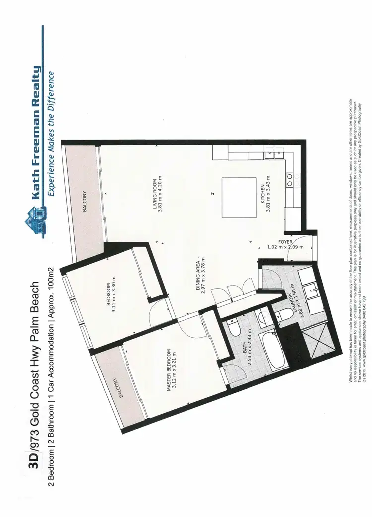 Floorplan of Homely unit listing, 3D/973 Gold Coast Highway, Palm Beach QLD 4221