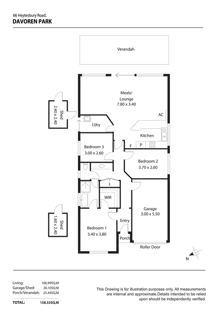 Floorplan of Homely house listing, 66 Heytesbury Road, Davoren Park SA 5113